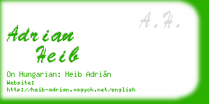adrian heib business card