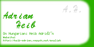 adrian heib business card